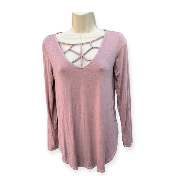 American Eagle Outfitters Tops - American Eagle‎ Outfitters Women's Small Maeve Soft & Sexy Cut Out V Neck Top
